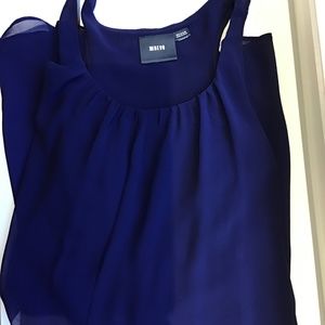 Anthropologie Maeve Layered Midi Dress